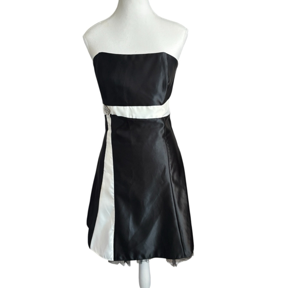 Vintage Jessica McClintock for Gunne Sax Formal Strapless Dress Women's Size 14 - Picture 1 of 11